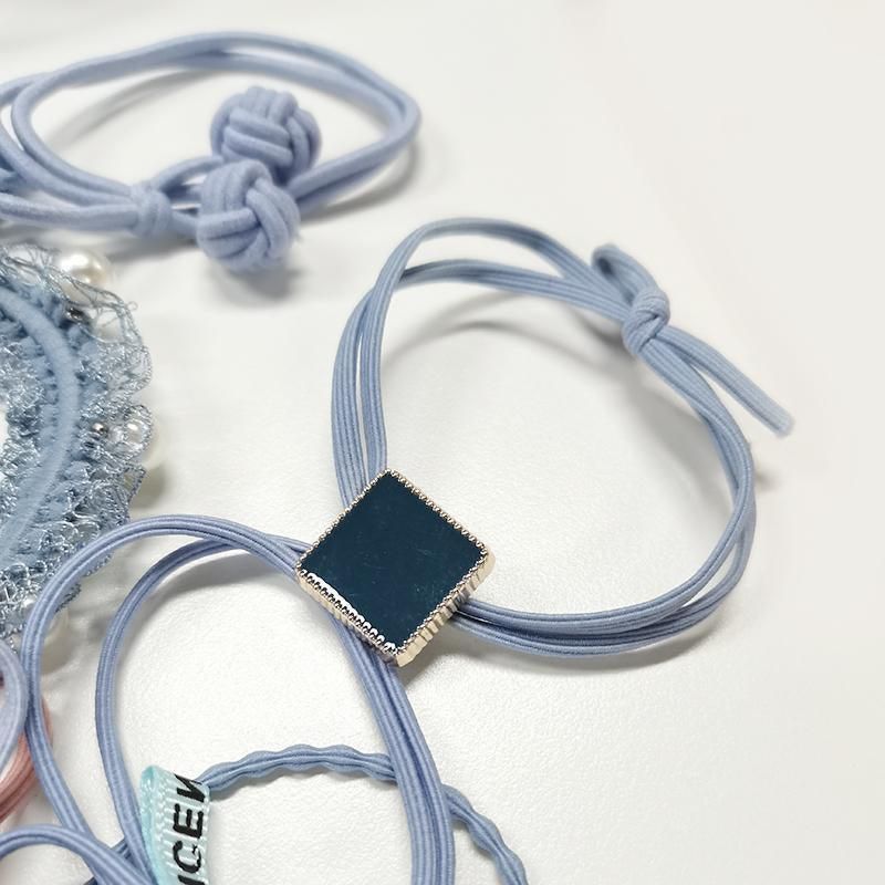 Women Elastic Hair Band Ponytail Holder Girl Rubber Rope Ties Gum Headwear Craft - Mixed Colour