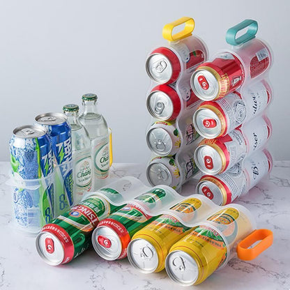 Beer Soda Can Storage Holder Kitchen Fridge Space Saver Rack Organizer 1-3PCS - Green