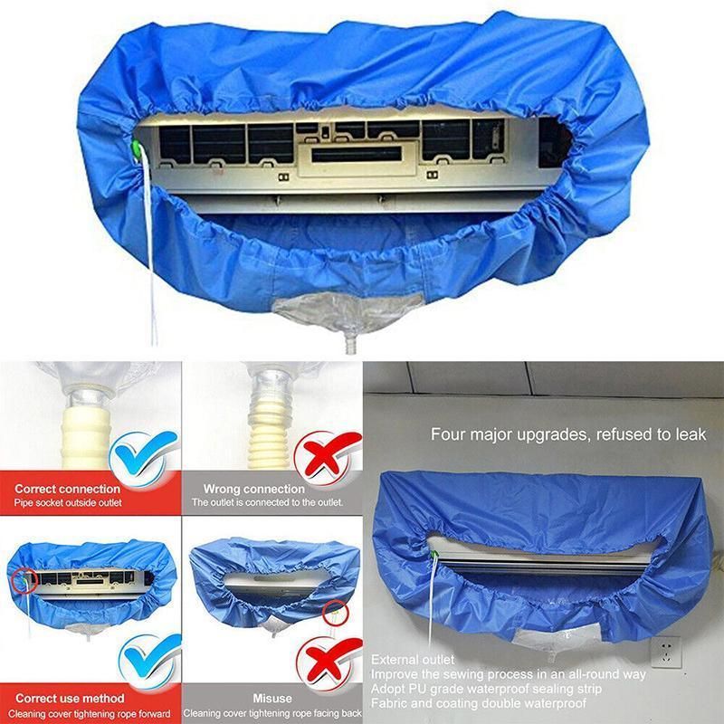 Waterproof Air Conditioner Cleaning Cover for Wall Mounted Units 1 to 1.5P