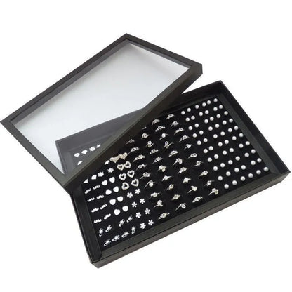 100 Slot Jewelry Ring Earring Storage Box Display Organizer Case Tray Holder - 1PC