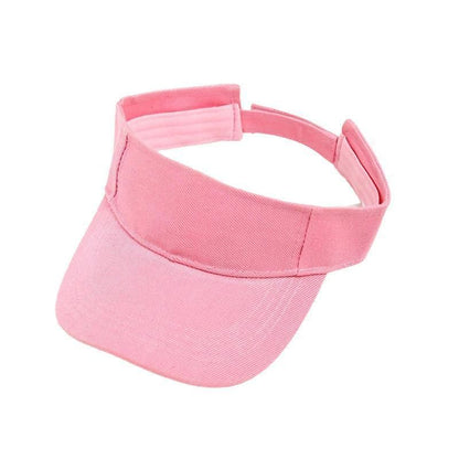 Women Adjustable UV Protection Sport Visor Cap Beach Sun Hat New Stylish Design - Pink
