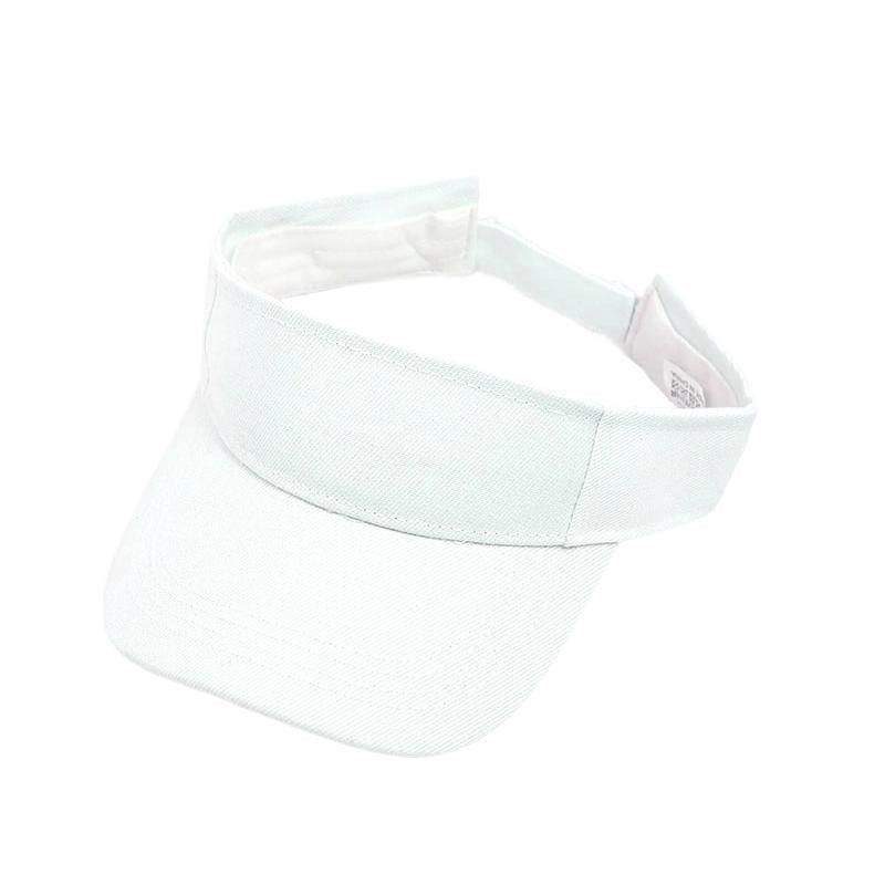 Women Adjustable UV Protection Sport Visor Cap Beach Sun Hat New Stylish Design - White