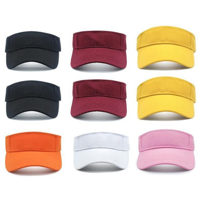 Women Adjustable UV Protection Sport Visor Cap Beach Sun Hat New Stylish Design - Khaki