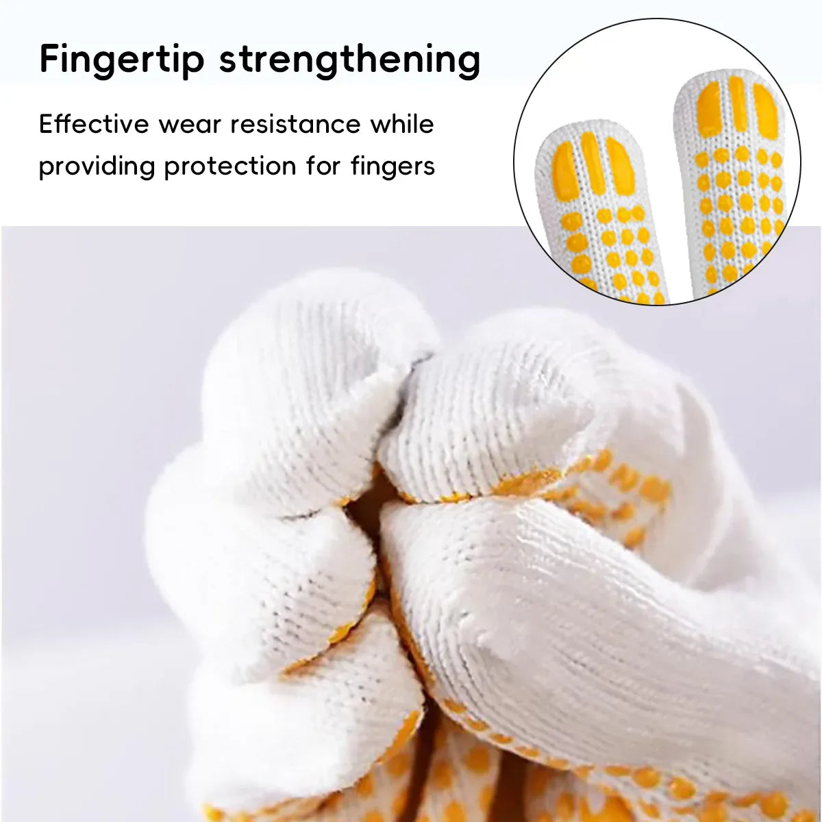 Wear Resistant Anti Slip Dotted Work Gloves for Home Garden Tasks