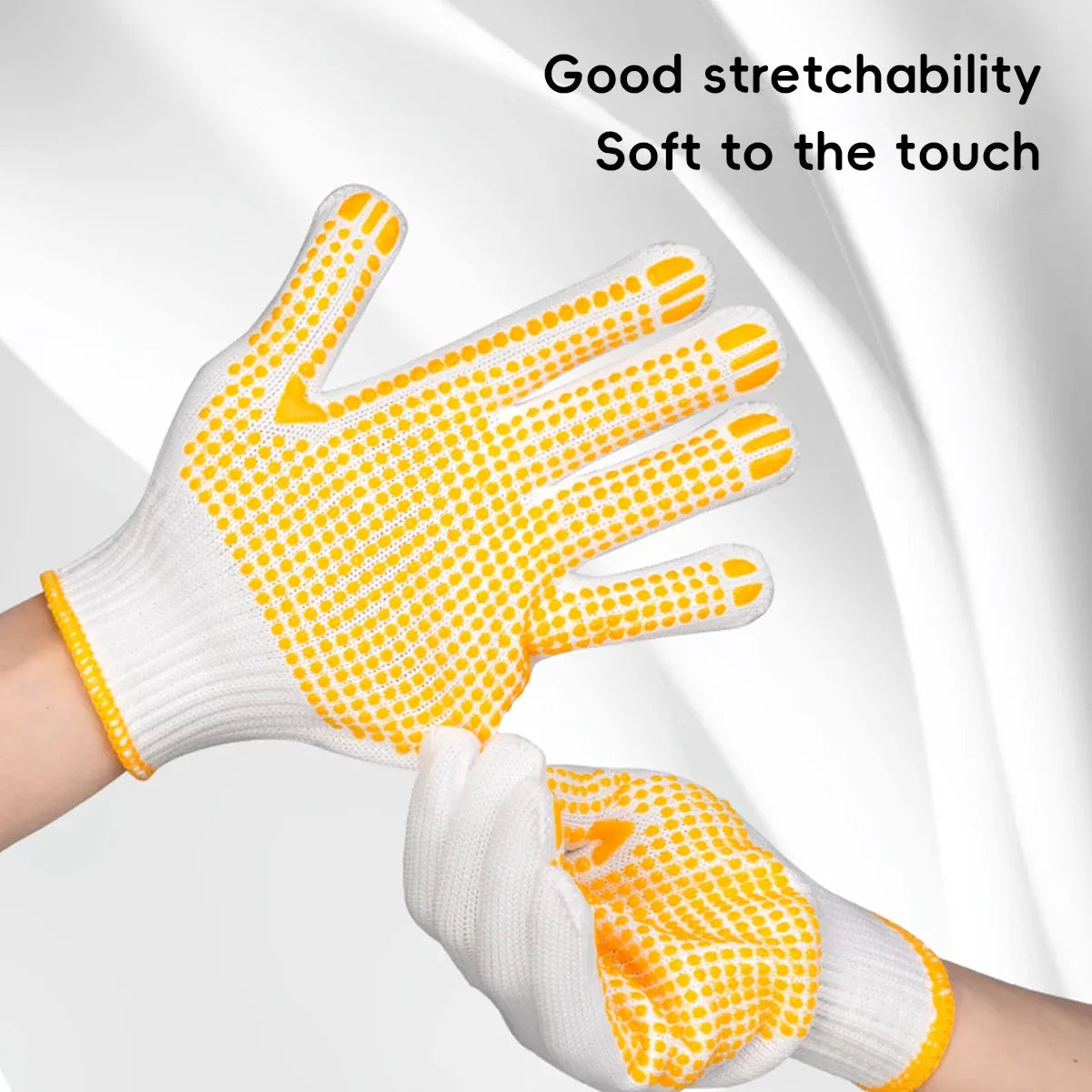 Wear Resistant Anti Slip Dotted Work Gloves for Home Garden Tasks