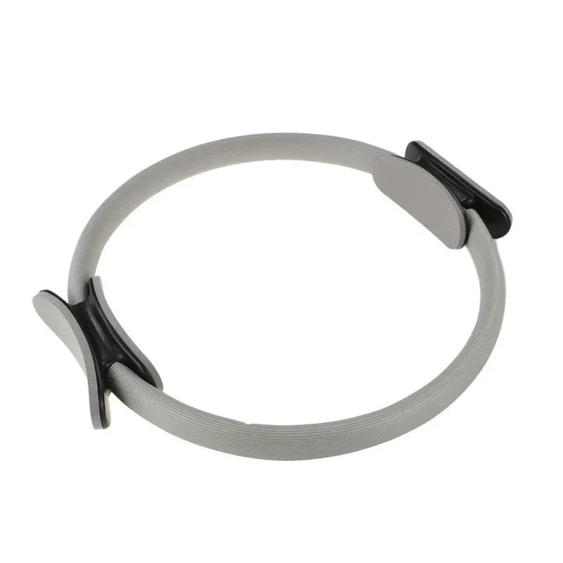 6 Colours Pilates Yoga Ring Magic Circle Fitness Equipment for Toning Slim Legs - Grey