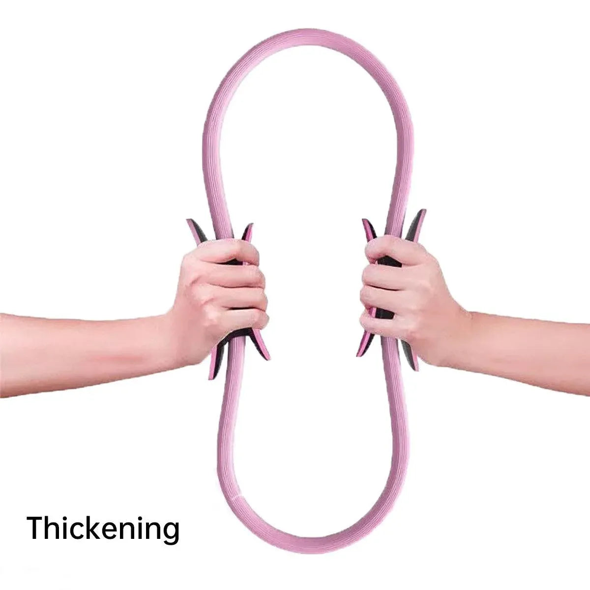 6 Colours Pilates Yoga Ring Magic Circle Fitness Equipment for Toning Slim Legs - Purple