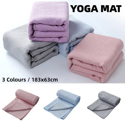 Sports Fitness Ultra Fine Fiber Sweat-Absorbent Diamond Pattern Yoga Towel - Grey