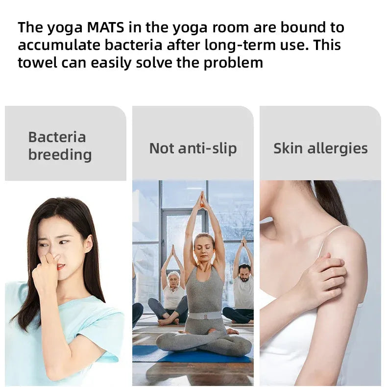 Sports Fitness Ultra Fine Fiber Sweat-Absorbent Diamond Pattern Yoga Towel - Grey