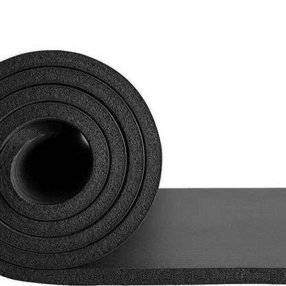 10MM Thick Durable NBR Yoga Mat for Gym and Pilates - Blue