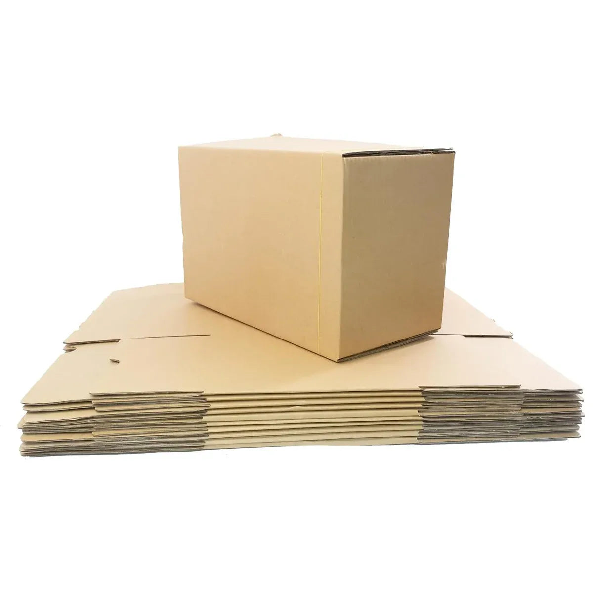 20PCS Corrugated Cardboard Boxes 2 Sizes for Ecommerce Storage Packing Sturdy - 145 x 85 x 105mm
