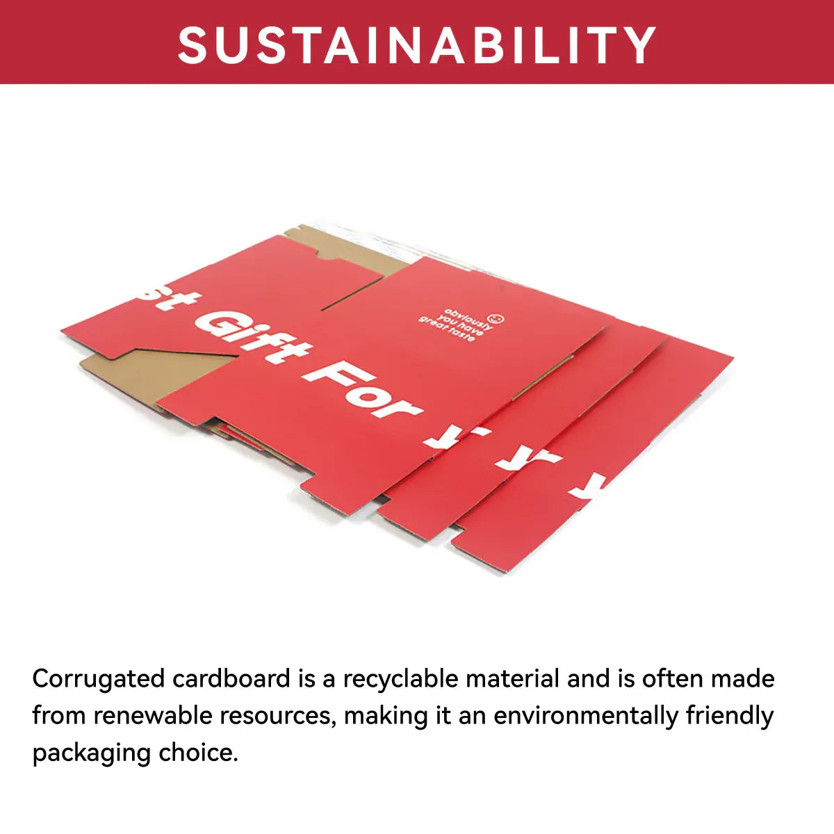 10PCS Corrugated Cardboard Boxes Zipper Closure Sturdy For Shipping Packaging - Red