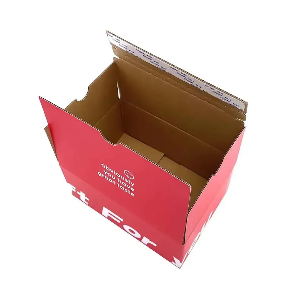 10PCS Corrugated Cardboard Boxes Zipper Closure Sturdy For Shipping Packaging - Red