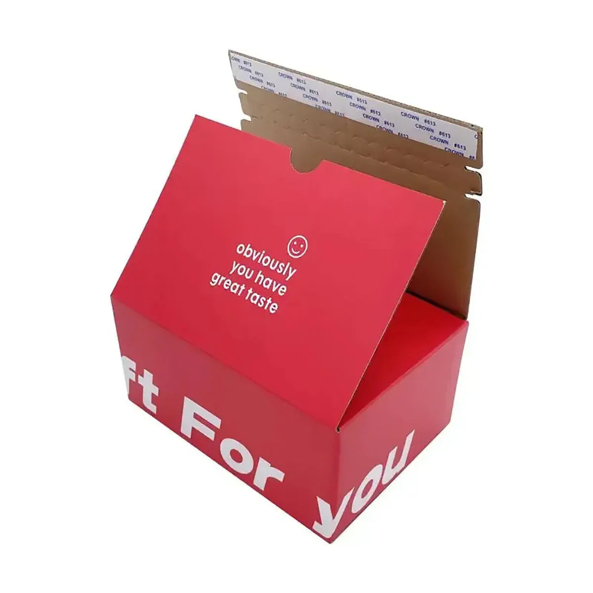 10PCS Corrugated Cardboard Boxes Zipper Closure Sturdy For Shipping Packaging - White
