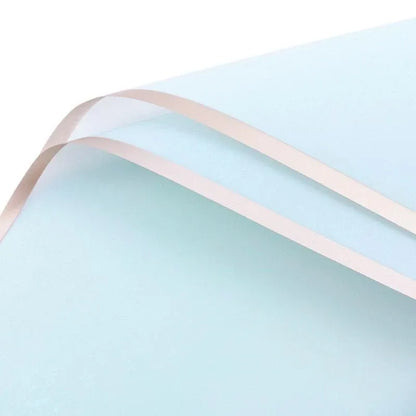 100PCS Waterproof Flower Gift Wrapping Paper Florist Bouquet Craft Packaging - Blue