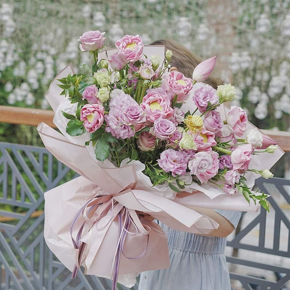 100PCS Waterproof Flower Gift Wrapping Paper Florist Bouquet Craft Packaging - Blue