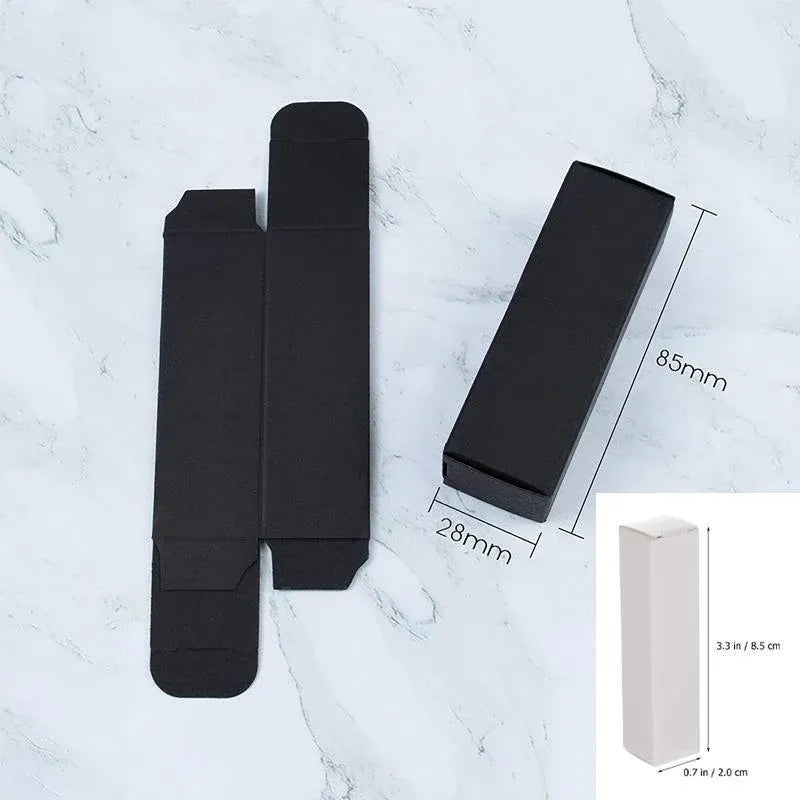 100PCS Empty Lip Balm Tube Packaging Carton Box Lipstick DIY Paper Case 2.8-3.1 - Kraft-3.1x3.1x9cm