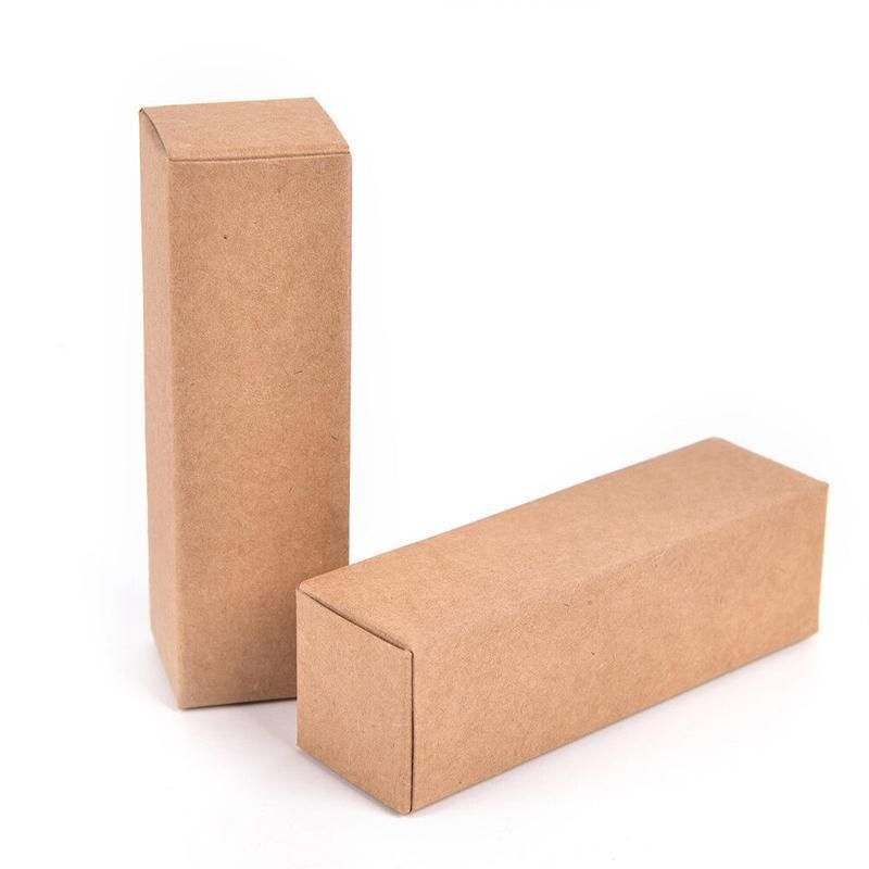 100PCS Empty Lip Balm Tube Packaging Carton Box Lipstick DIY Paper Case 2.8-3.1 - White-2.8x2.8x8.5cm