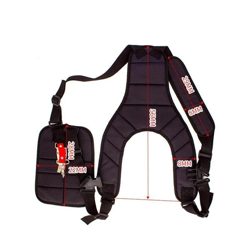 Double Shoulder Strap Harness For Brushcutter Whipper Snipper Trimmers Universal