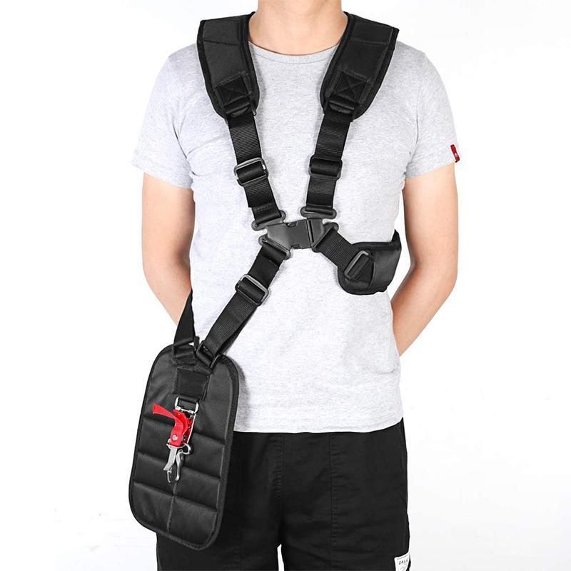 Double Shoulder Strap Harness For Brushcutter Whipper Snipper Trimmers Universal