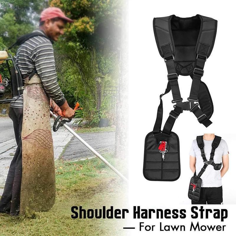 Double Shoulder Strap Harness For Brushcutter Whipper Snipper Trimmers Universal
