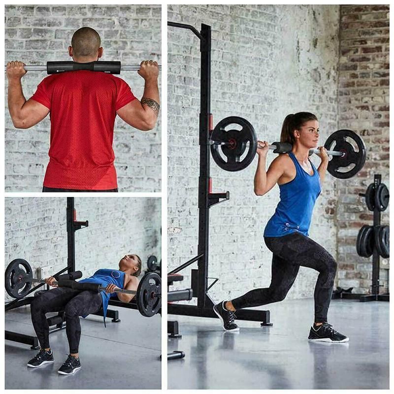 Squat Pad Barbell for Squats Lunges Hip Thrusts Neck Shoulder Protective Support - Grey