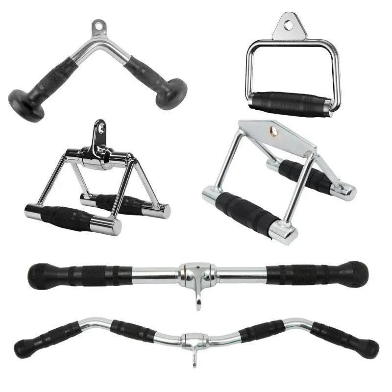 Close Grip Triangle Row Handle - Cable Pulley Attachment Gym Bar (1 Piece)