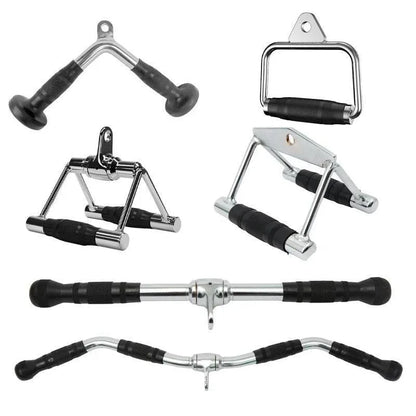 Close Grip Triangle Row Handle - Cable Pulley Attachment Gym Bar (1 Piece)