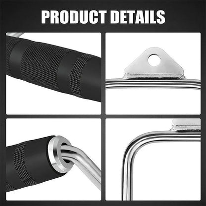 Close Grip Triangle Row Handle - Cable Pulley Attachment Gym Bar (1 Piece)