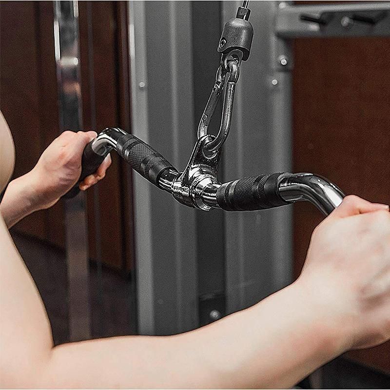 Close Grip Triangle Row Handle - Cable Pulley Attachment Gym Bar (1 Piece)