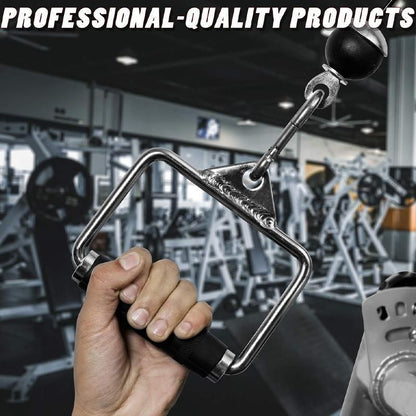 Close Grip Triangle Row Handle - Cable Pulley Attachment Gym Bar (1 Piece)