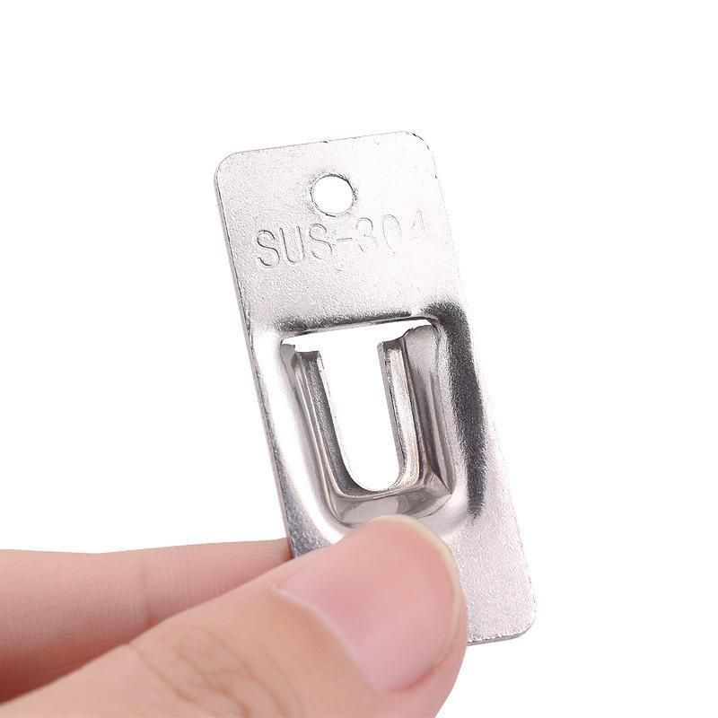 90 Degree Sliding Door Lock Hasp - Stainless Steel Corner Latch - Silver-2PCS