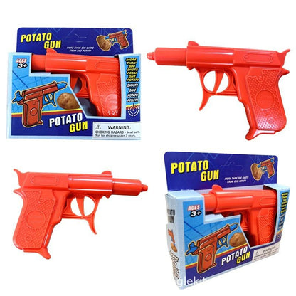 Classic Spud Gun Toy Plastic - Shoot Potatoes Across the Yard!