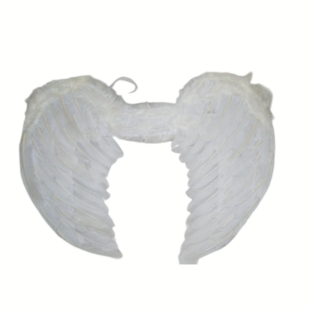Large feather angel wings assorted colours - Black