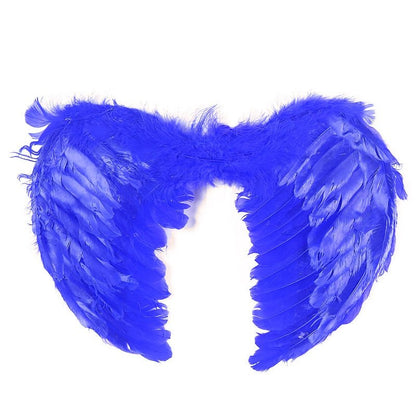 Large feather angel wings assorted colours - Purple