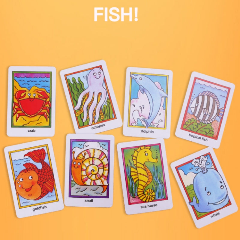 Crazy Eight Hearts Old Maid Fish Educational children card games - Hearts