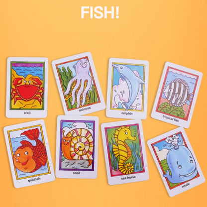 Crazy Eight Hearts Old Maid Fish Educational children card games - Hearts