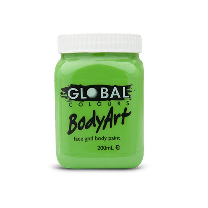 Global Colours BodyArt  Face and body paint in Jar 200ml Performance quality - Deep Green