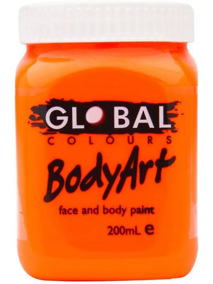 Global Colours BodyArt  Face and body paint in Jar 200ml Performance quality - Deep Green