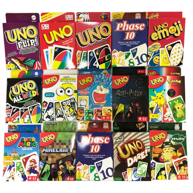 Classic UNO Playing Cards – Assorted – Family Fun for All Ages! - MINECRAFT