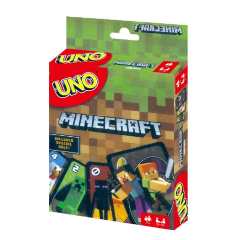 Classic UNO Playing Cards – Assorted – Family Fun for All Ages! - MINECRAFT