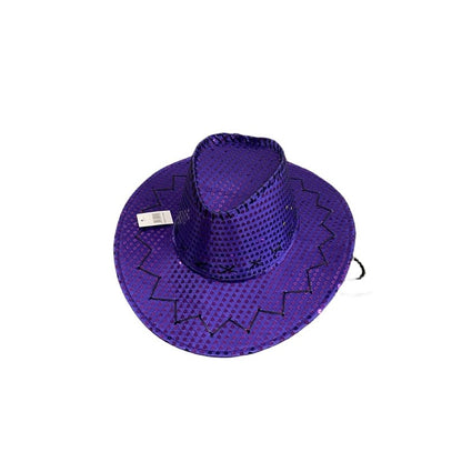 Sequin Cowboy Hat party hat - Pink