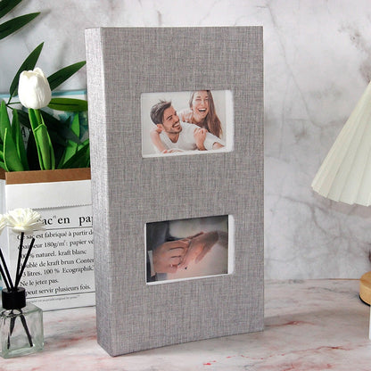 Photo album with luxurious cover Assorted colours Large 300 PCs 6 Inch - Beige