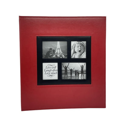 Extra Large 600-Pocket Leather Photo Album - Navy