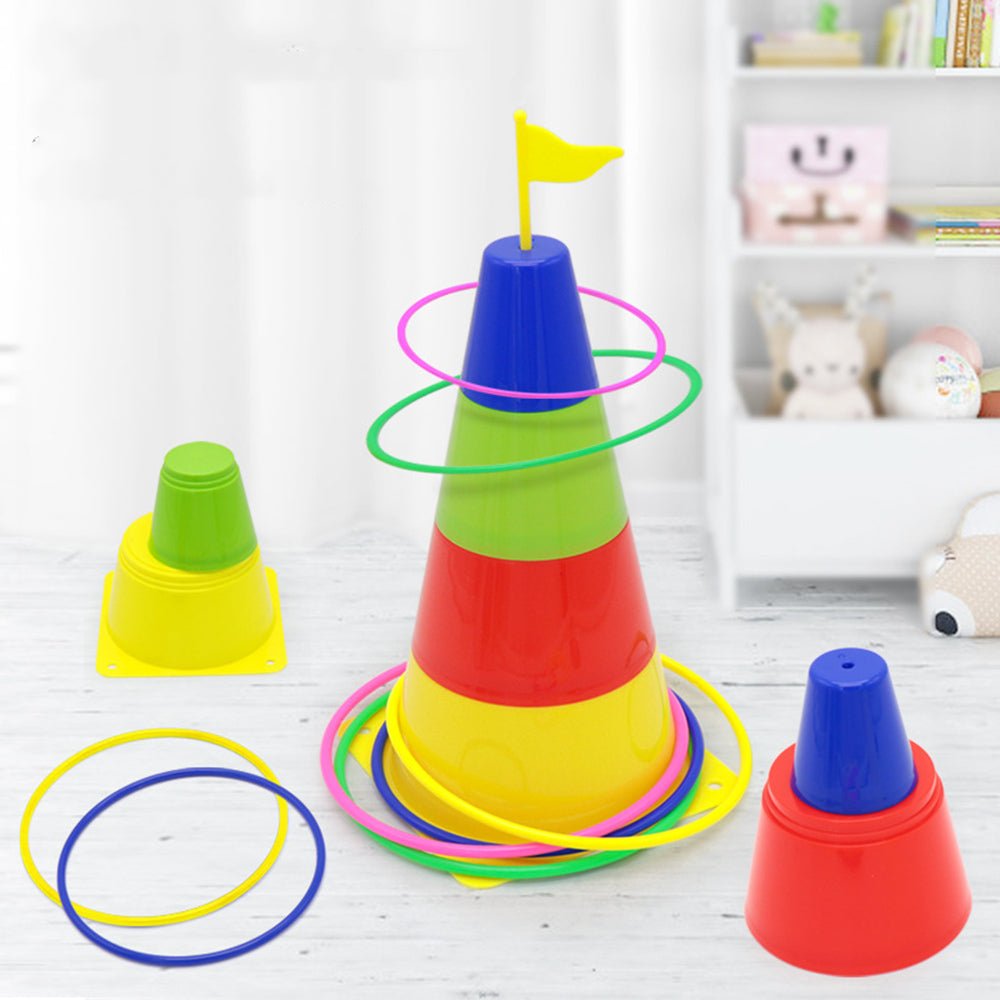 Kids Outdoor Sport Toys Funny Ring Toss Game Home Educational Toys