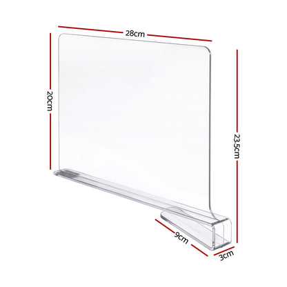 Artiss 6 Pack Closet Organizers and Storage Clear Shelf Dividers