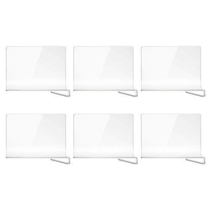 Artiss 6 Pack Closet Organizers and Storage Clear Shelf Dividers