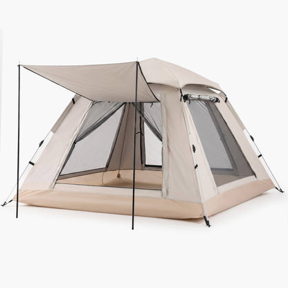 Weisshorn Camping Tent Family Shelter 210D Oxford Fabric Awning 210cm Khaki