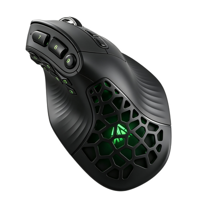 SOLAKAKA E9 Vertical MMO Gaming Mouse Tri-Mode 36000 DPI Ergonomic