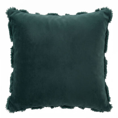 Jingle Jollys Christmas Tree Pillow Covers 2 Packs Cushion Covers Soft Faux Fur Jacquard Throw Pillow Covers 45 x 45cm Green